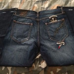 Ed Hardy blue jeans size 38